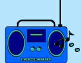 Dibujo Radio cassette 2 pintado por cosiita