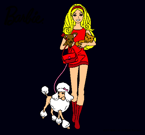 Barbie con sus mascotas