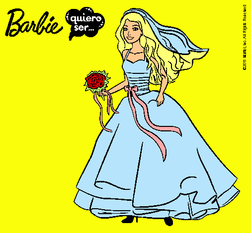 Barbie vestida de novia