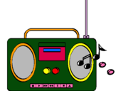 Dibujo Radio cassette 2 pintado por iivan