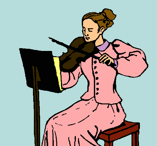 Dama violinista