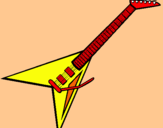 Dibujo Guitarra eléctrica II pintado por cknxmmmmmmmm