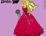 Dibujo Barbie vestida de novia pintado por SofiTai