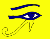 Dibujo Ojo Horus pintado por shion2000