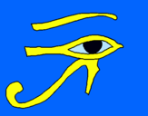 Dibujo Ojo Horus pintado por apestosin
