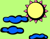 Dibujo Sol y nubes 2 pintado por roxhannaccfr