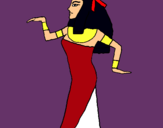 Dibujo Bailarina egipcia  pintado por sabrina-99