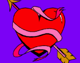 Dibujo Corazón con flecha pintado por lisalex-21