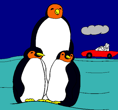 Familia pingüino