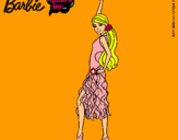 Dibujo Barbie flamenca pintado por mulia