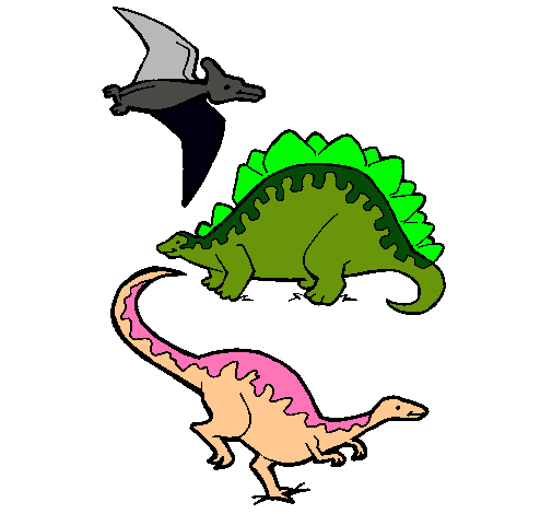 Tres clases de dinosaurios