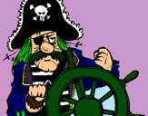 Dibujo Capitán pirata pintado por Riacr 