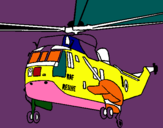 Dibujo Helicóptero al rescate pintado por goyo01