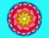 Dibujo Mandala 1 pintado por ireney