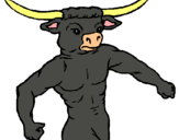 Dibujo Cabeza de búfalo pintado por arianne17