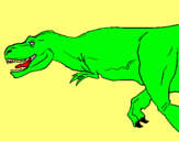 Dibujo Tiranosaurio rex pintado por okok