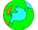 Dibujo Planeta Tierra pintado por saraarriola