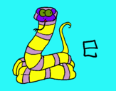 Dibujo Serpiente pintado por jgtkjuiop