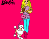 Dibujo Barbie con sus mascotas pintado por Sofia-Bmanga