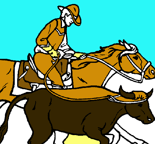 Vaquero y vaca