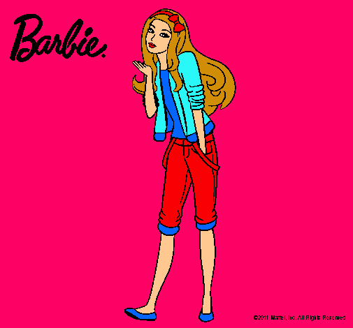 Barbie con look casual