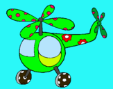 Dibujo Helicóptero adornado pintado por ququi