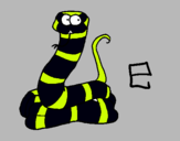 Dibujo Serpiente pintado por fgujbvxcd