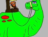 Dibujo Dinosaurio prehistórico pintado por luisito12