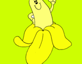 Dibujo Banana pintado por perra4354