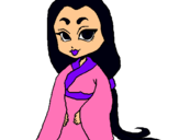 Dibujo Princesa con kimono pintado por Stephy17