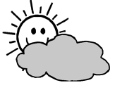 Dibujo Sol y nube pintado por klnvcrkeshjn
