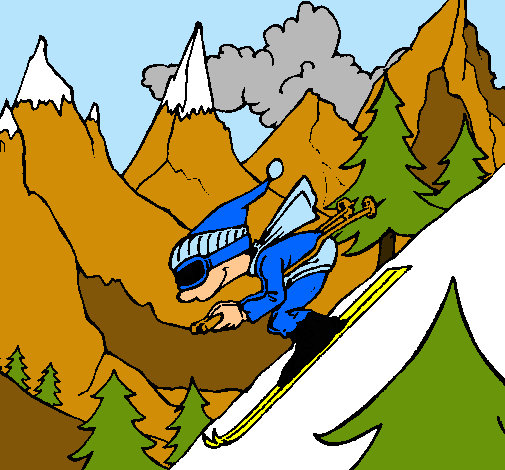 Dibujo Esquiador pintado por ZACO165