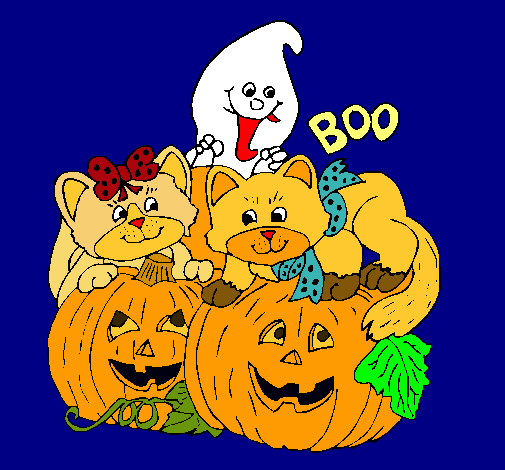 Dibujo Halloween pintado por Zowiiin