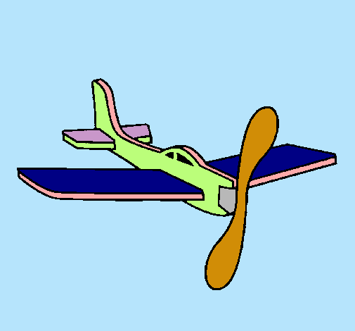 Avión de cartón