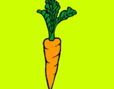 Dibujo zanahoria pintado por BlackBerry