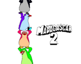 Dibujo Madagascar 2 Pingüinos pintado por muntsa