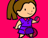 Dibujo Chica tenista pintado por frfrfrfrfrfr
