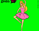 Dibujo Barbie bailarina de ballet pintado por balet