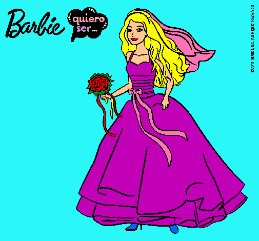 Barbie vestida de novia