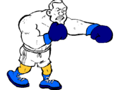 Dibujo Boxeador pintado por jouhy