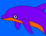 Dibujo Delfín pintado por NADIN