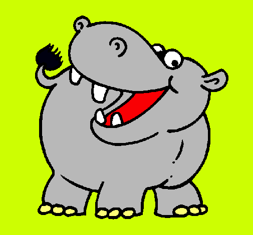 Dibujo Hipopótamo pintado por YoooRocio