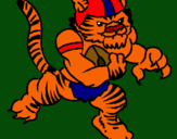 Dibujo Jugador tigre pintado por ultimos