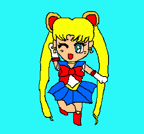 Dibujo Sailor Moon pintado por aru-14