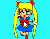 Dibujo Sailor Moon pintado por aru-14