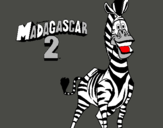 Dibujo Madagascar 2 Marty pintado por SchaWarba