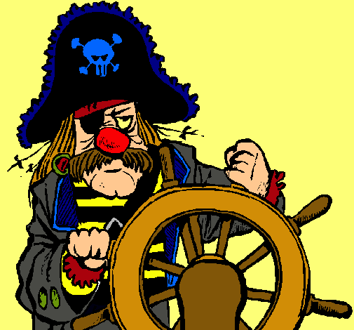 Dibujo Capitán pirata pintado por Albert_M