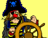 Dibujo Capitán pirata pintado por Albert_M