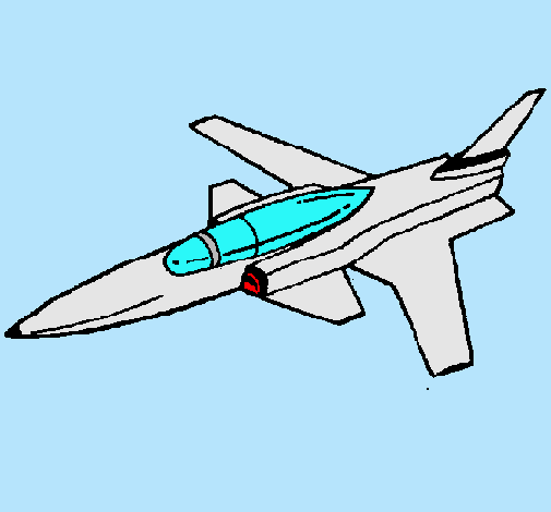Dibujo Jet pintado por relux
