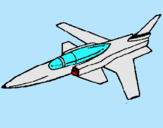 Dibujo Jet pintado por relux